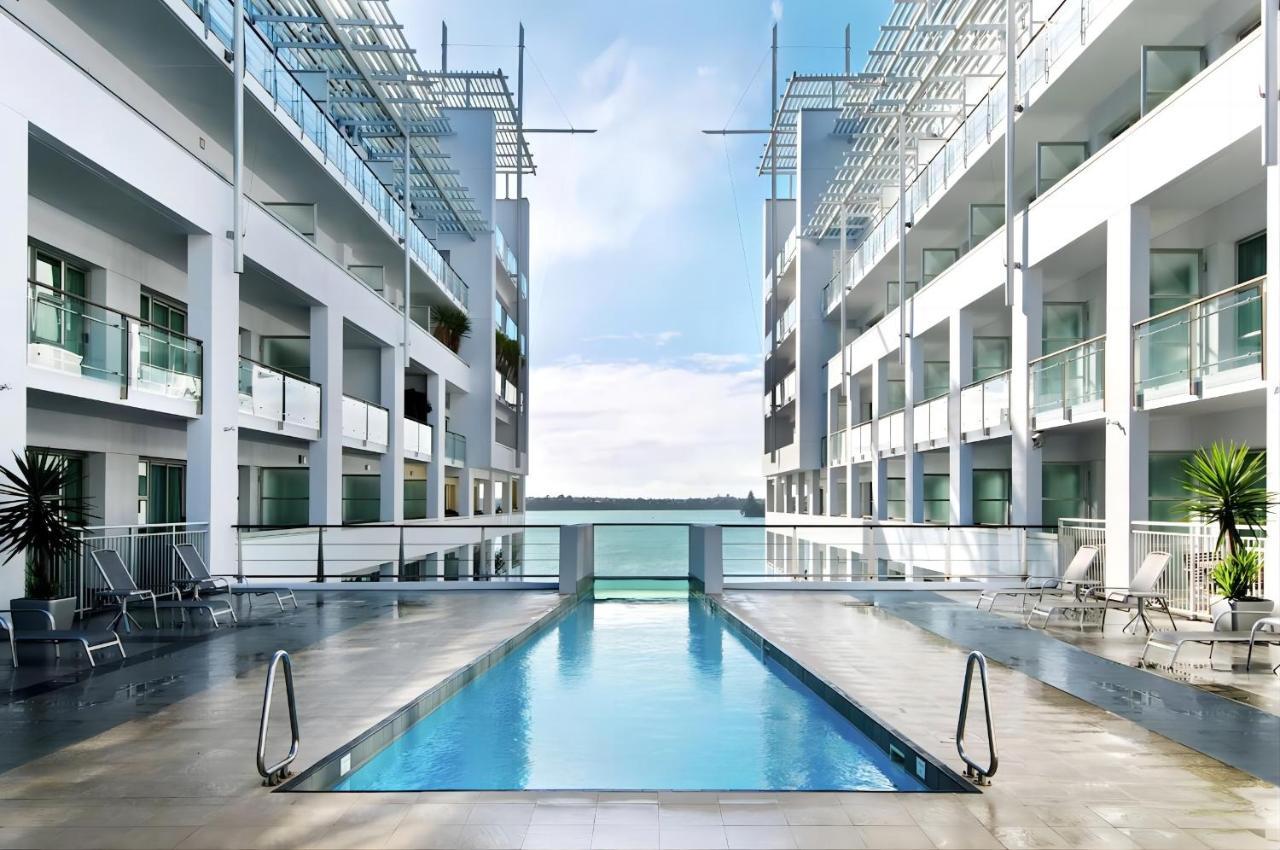 Waterfront Seaview Hotel Apartment - Same Building Block As Auckland Hilton Luaran gambar