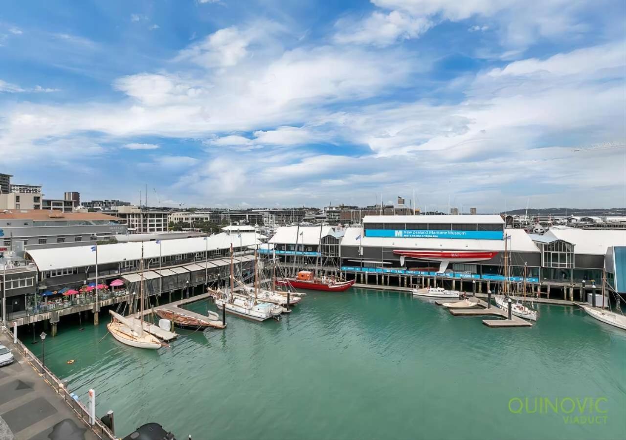 Waterfront Seaview Hotel Apartment - Same Building Block As Auckland Hilton Luaran gambar